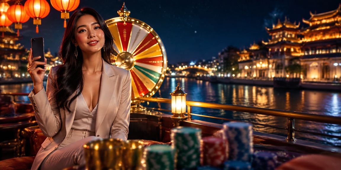 Đèn lồng Hội An về đêm tượng trưng cho may mắn và trò chơi giải trí trực tuyến